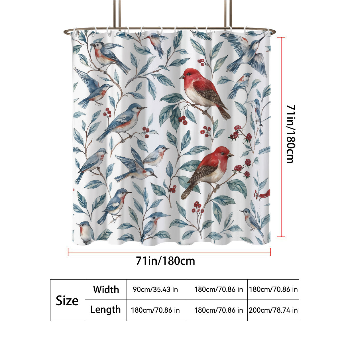 Coastal Marine-Inspired Shower Curtain
