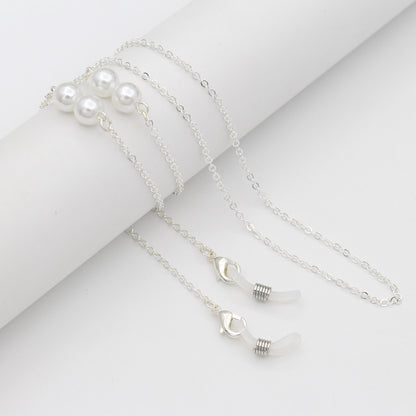 Elegant Pearl-Accented Eyewear Retainer Chain Acalora