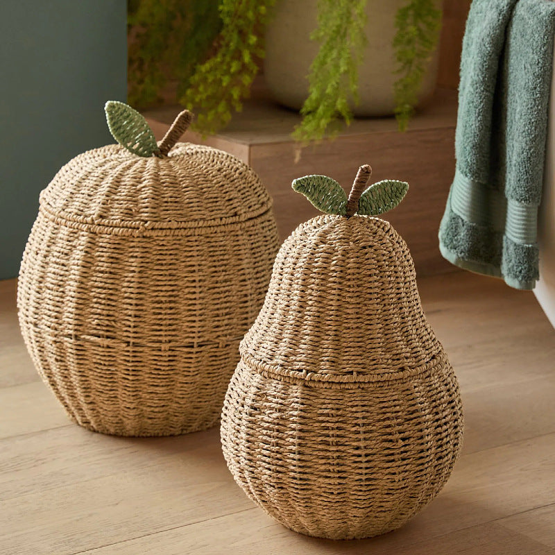 Decorative Woven Fruit-Shaped Storage Basket Acalora