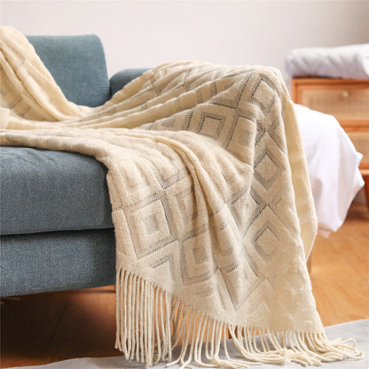 Unisex Cozy Knit Throw Blanket