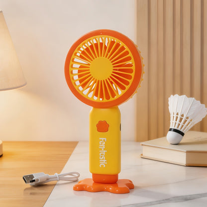 Unisex Portable Handheld Fan with Ergonomic Design and USB Charging Function Karnz