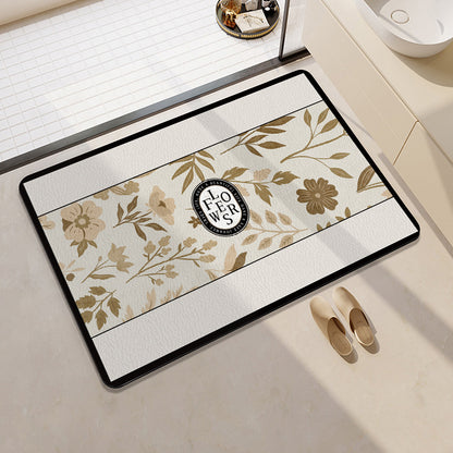 Orange-Themed Bathroom Mat Acalora