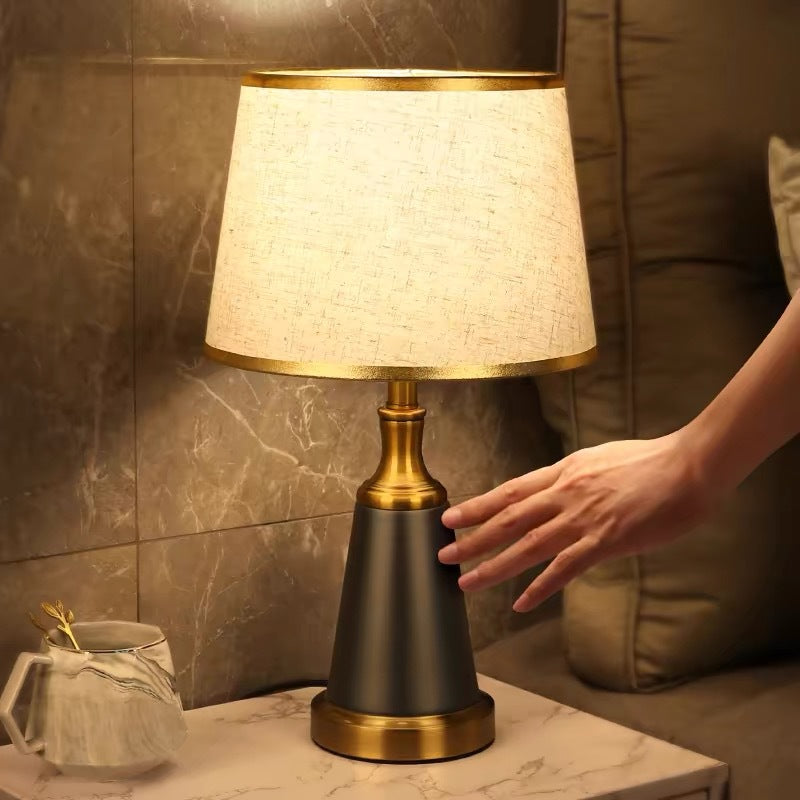 Modern Table Lamp with Gold Accent