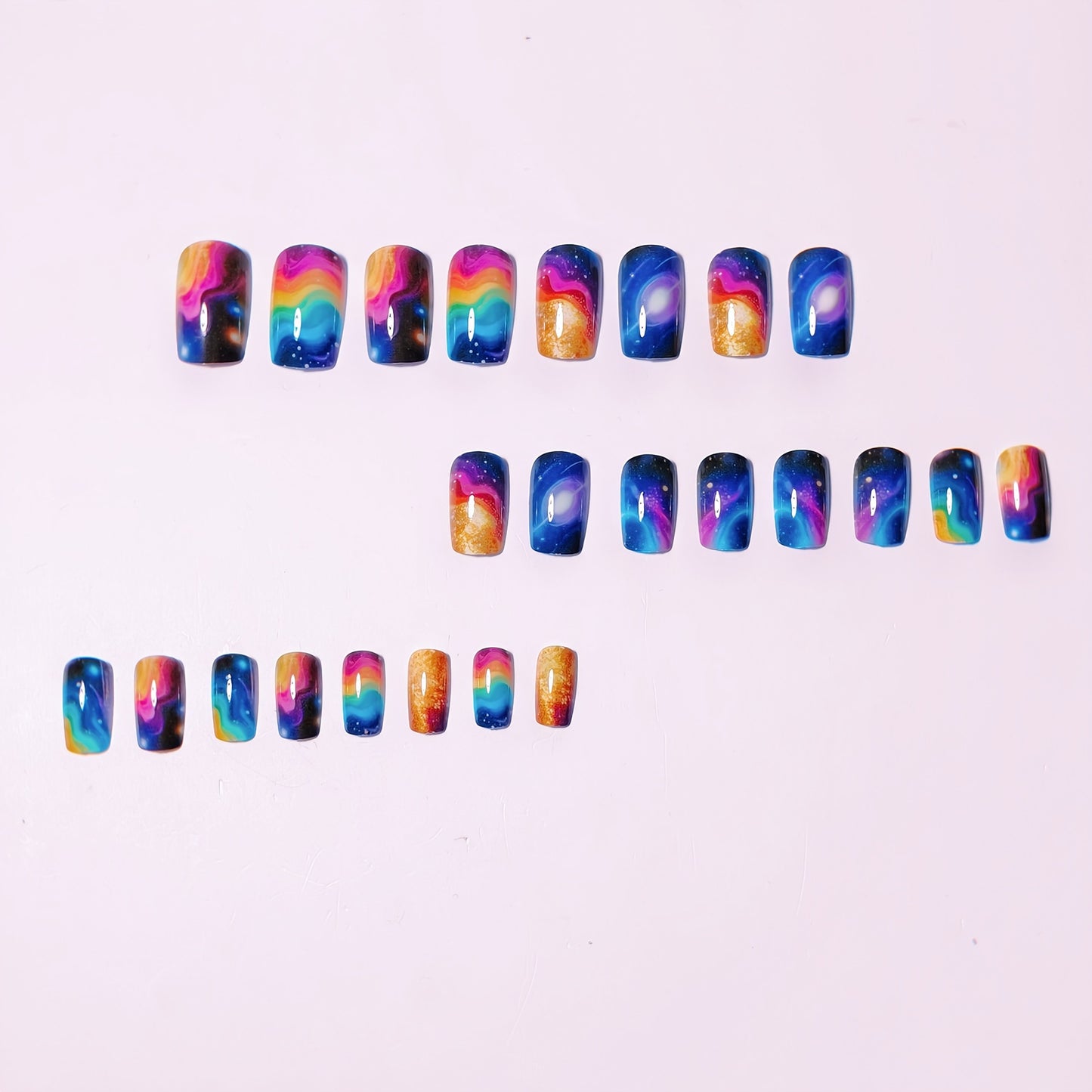 Celestial Galaxy Nail Art Acalora