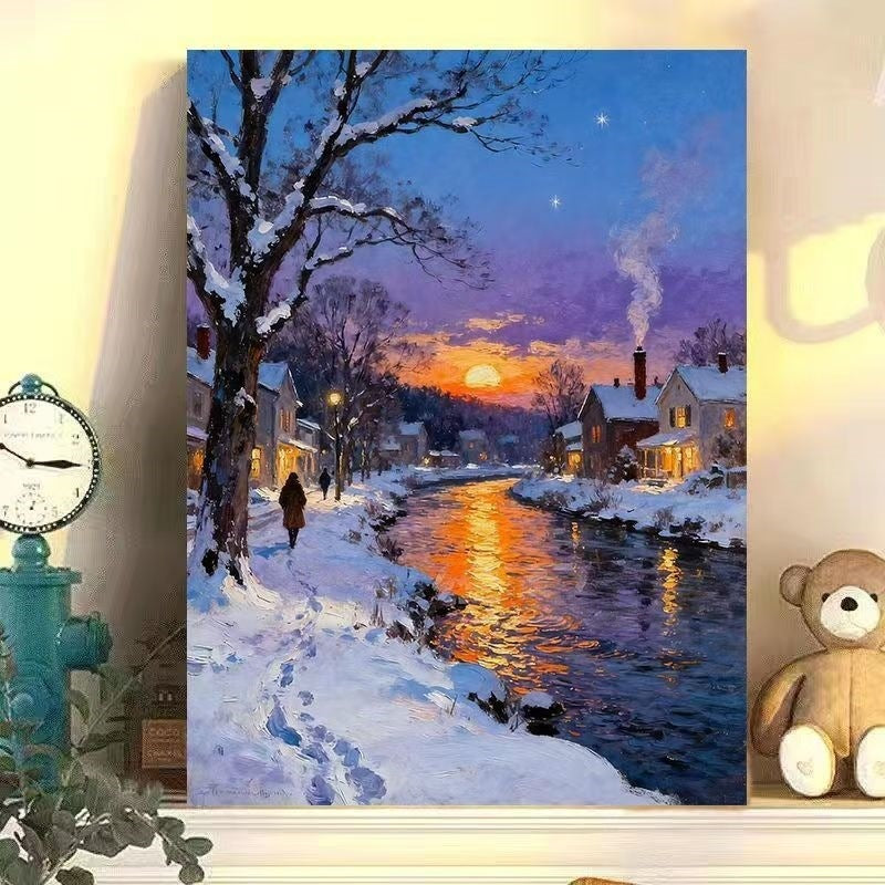 Winter Wonderland Landscape Canvas Art