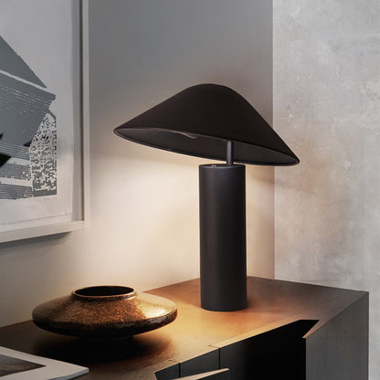 Modern Table Lamp with Sculptural Detail