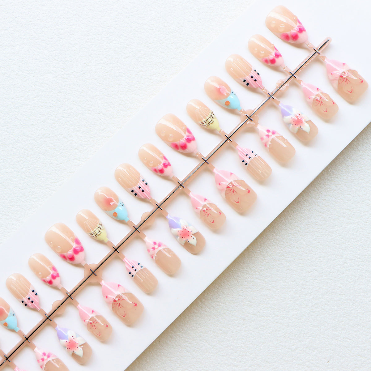 Playful Artisanal Press-On Nails Acalora