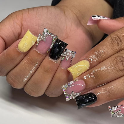 Glamorous Decorative Acrylic Nail Art Acalora