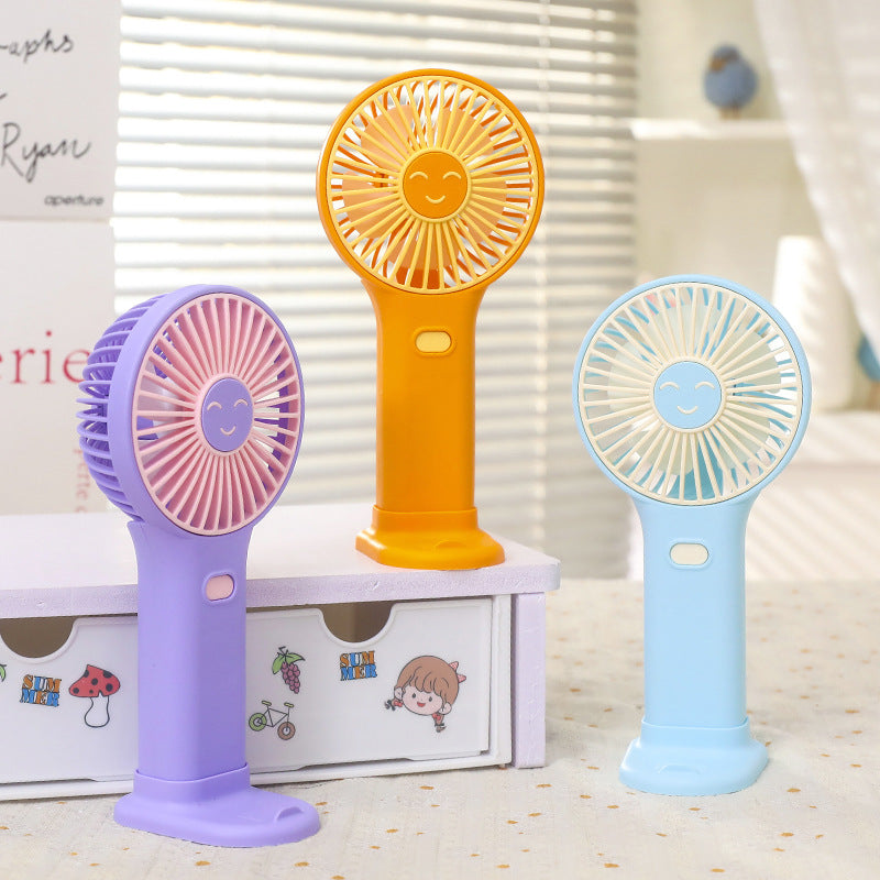 Women's Portable Handheld Fan with Ergonomic Shape and USB Charging Function Karnz
