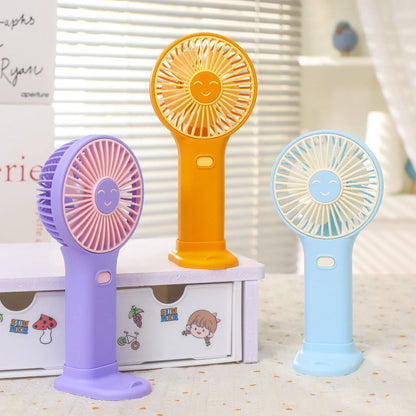 Women's Portable Handheld Fan with Ergonomic Shape and USB Charging Function Karnz