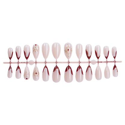 Premium Artistic Full Cover Press-On Nail Set Acalora