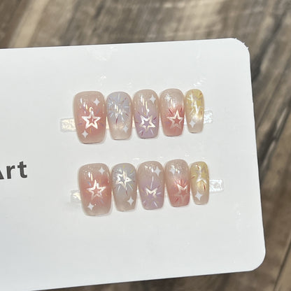 Themed Press-On Nail Art Set with Hello Kitty Designs Acalora