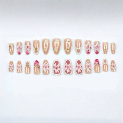 Floral 3D Nail Art Acalora