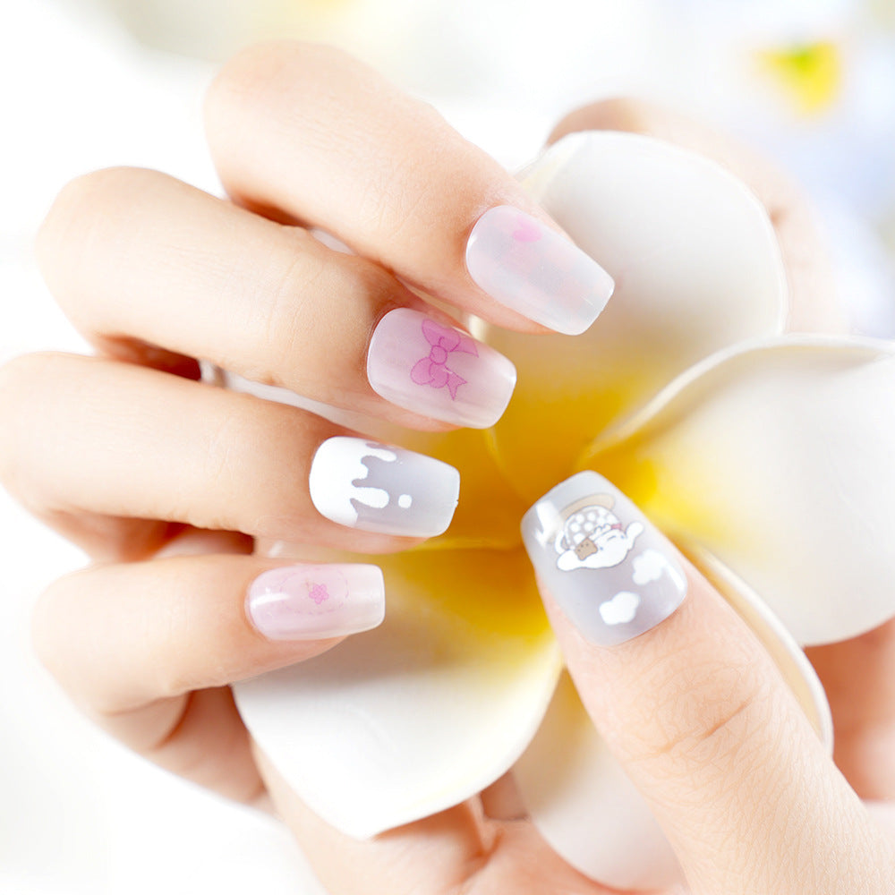 Whimsical Cartoon-Themed Press-On Nail Set Acalora