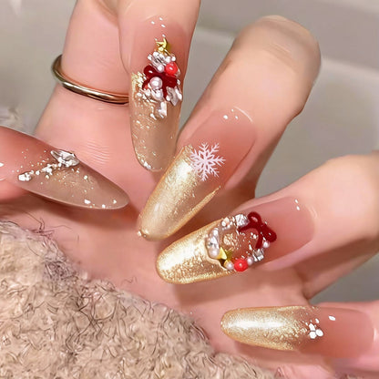 Artificial nail set with festive design Acalora