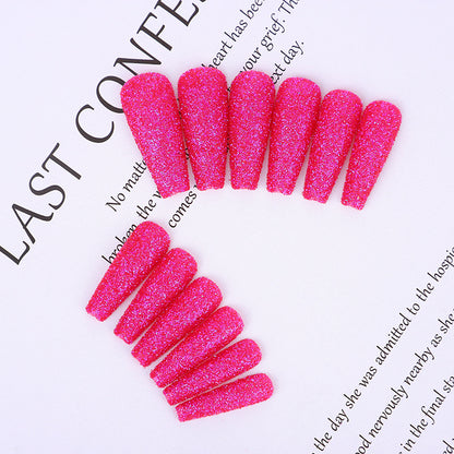 High-quality artificial nails with glitter effects Acalora