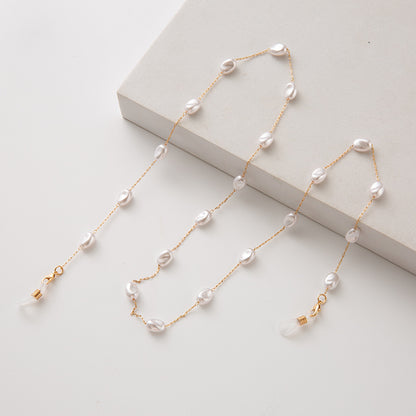 Pearl-Accented Eyewear Chain Acalora