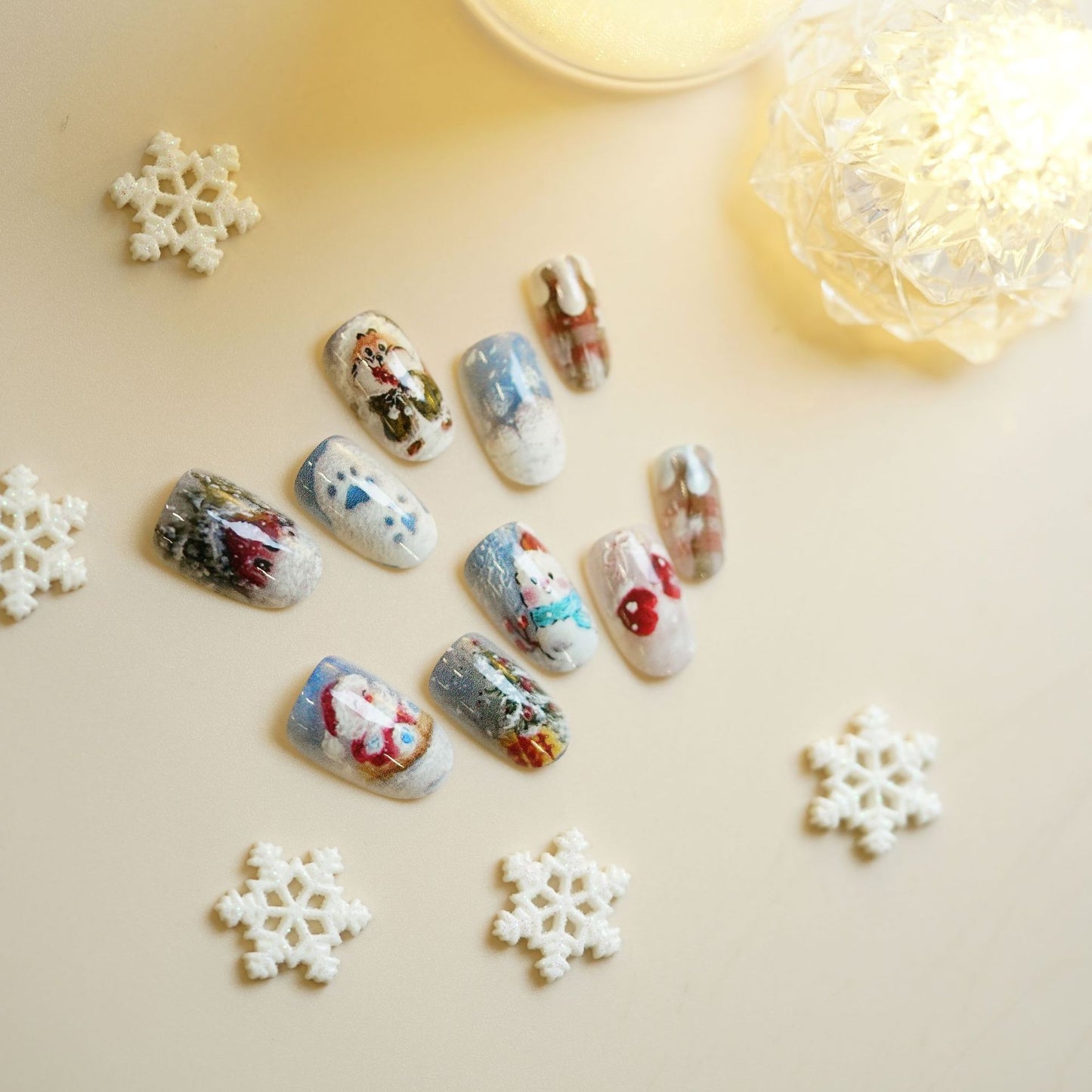Artistic Press-On Nail Set Acalora