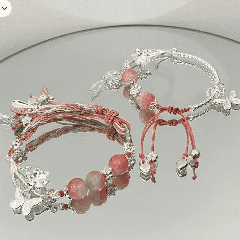 Adjustable Gemstone Charm Bracelet Acalora