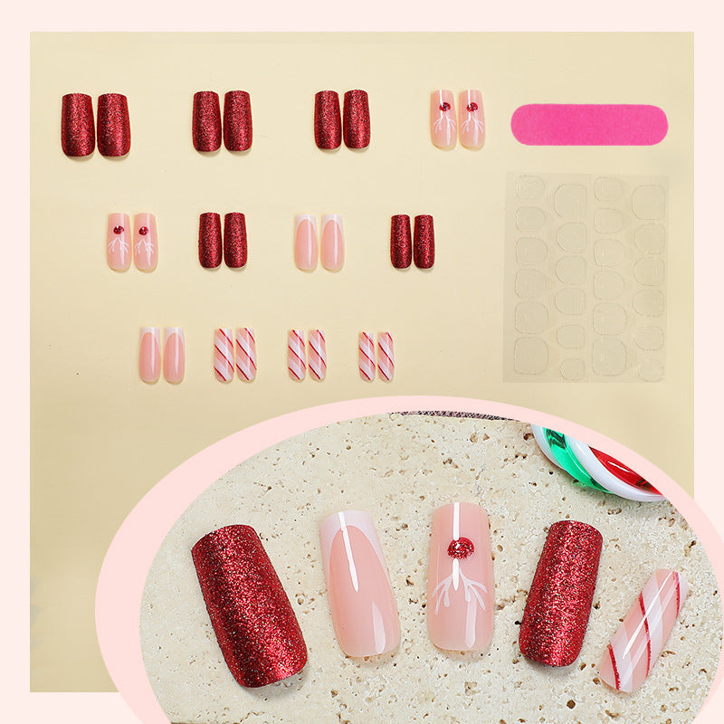 Holiday-Themed Press-On Nail Art Set Acalora 1788495570