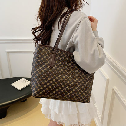 Elegant Geometric Pattern Tote Bag Acalora