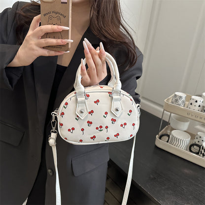 Playful Cherry Print Handbag Acalora