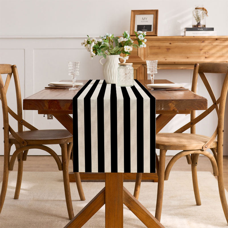 Elegant Striped Table Runner