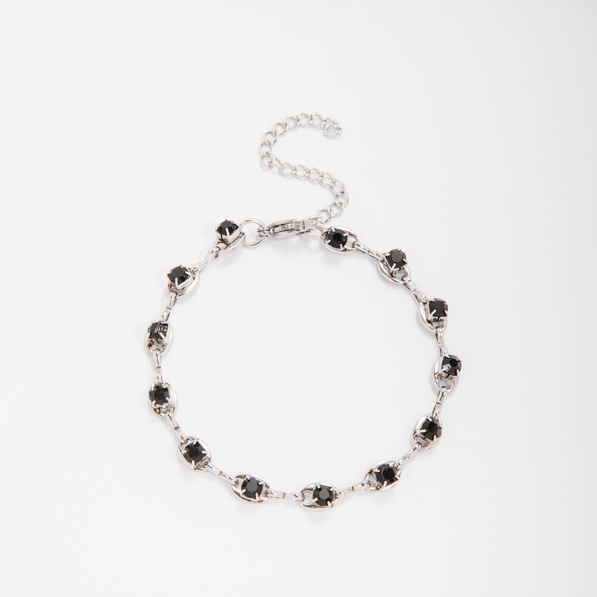 Elegant Gemstone Accent Link Bracelet Acalora