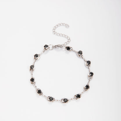 Elegant Gemstone Accent Link Bracelet Acalora