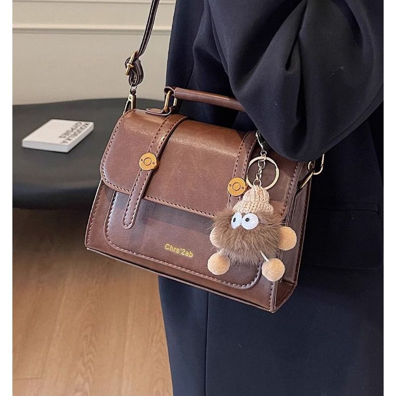Structured Faux Leather Handbag Acalora