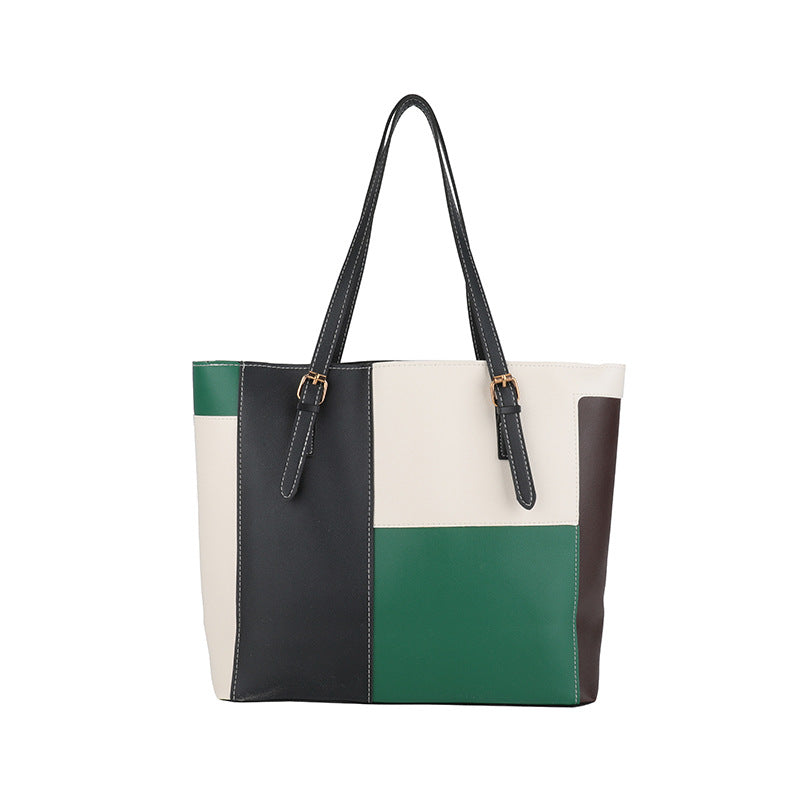 Stylish Color Block Tote Bag Acalora