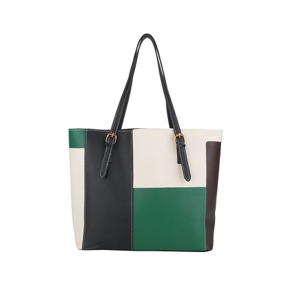 Stylish Color Block Tote Bag Acalora