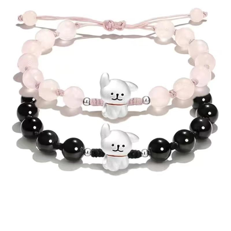 Adjustable Cute Dog Charm Bracelet Acalora