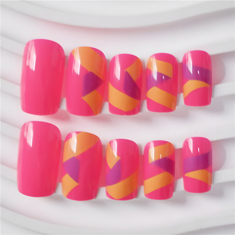Vibrant Nail Art Press-On Set Acalora