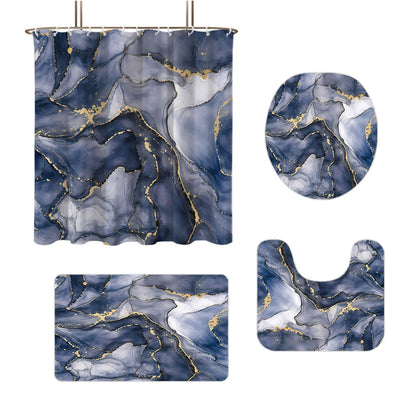 Digital Floral Theme Bathroom Décor Set