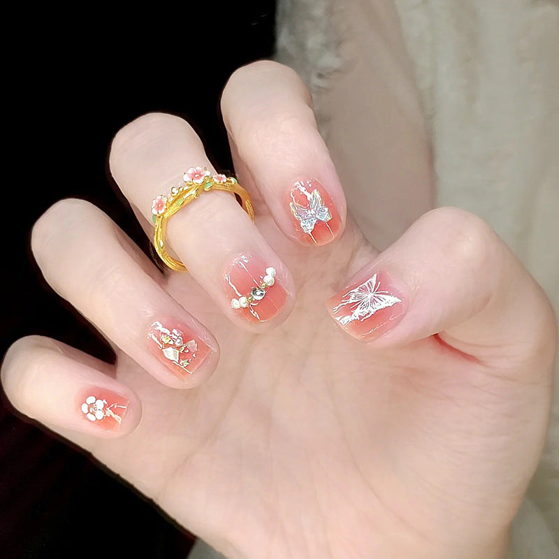 Creative Nail Art Set with Floral Decorations Acalora