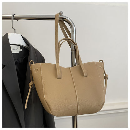 Textured Leather Everyday Tote Bag Acalora