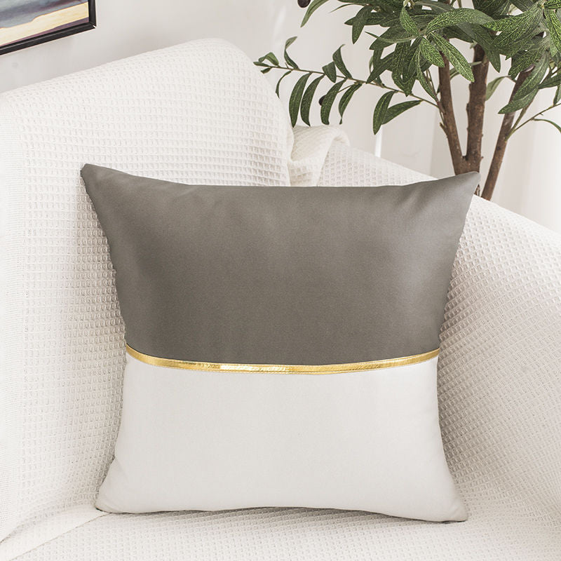 Elegant Trimmed Decorative Cushion