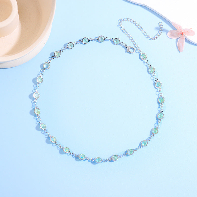 Sparkling Crystal Choker Necklace Acalora