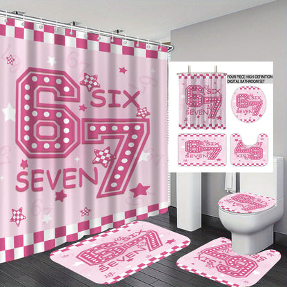 Colorful Dessert-Themed Bathroom Set