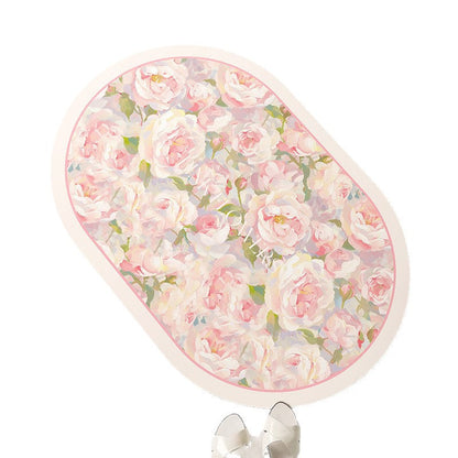 Decorative Floral Bath Mat