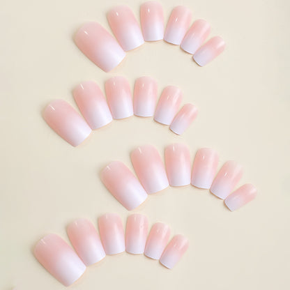 Premium Press-On Nail Kit with Natural Gradient Finish Acalora