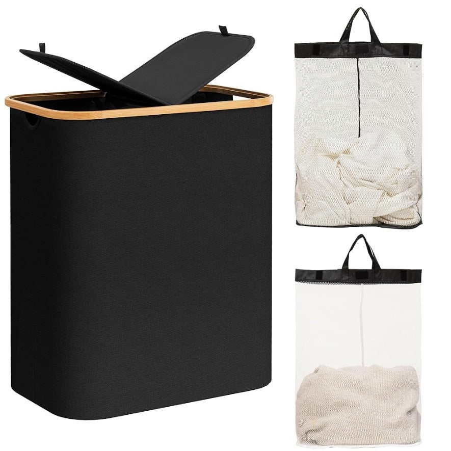 Practical laundry basket with lid Acalora