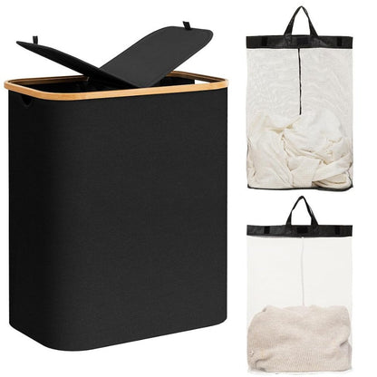 Practical laundry basket with lid Acalora