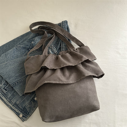 Chic Ruffled Tote Bag Acalora