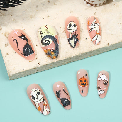 Artificiälnägel mit Halloween-Motiven Acalora