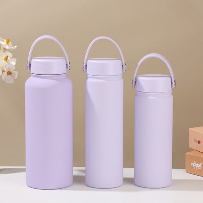Women's double-walled insulated water bottle with practical carrying handle Kalsten