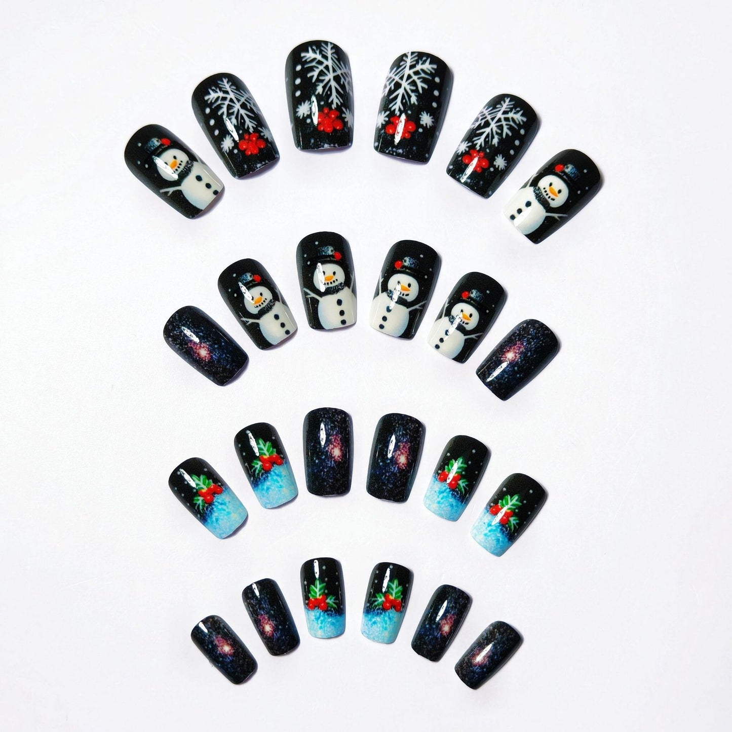Festive Holiday Nail Art Set Acalora