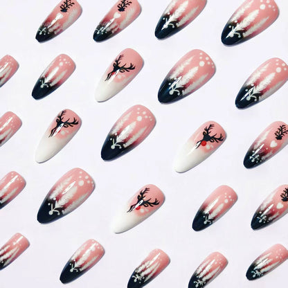 Festive Winter-Themed Nail Art Acalora