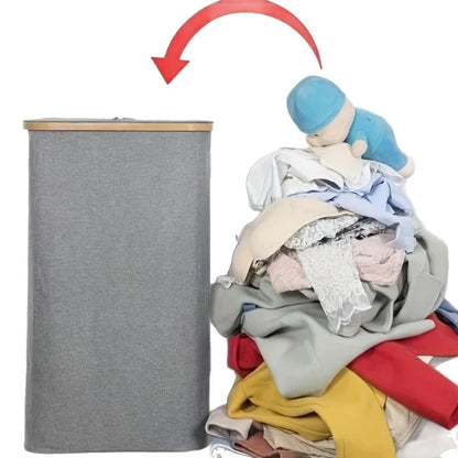 Elegant laundry bin with removable lid and inner bag Acalora